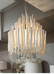 JYLIGHTING Luminaire suspendu en métal sur mesure pour la décoration du <span class=keywords><strong>salon</strong></span>, design moderne bohème, blanc <span class=keywords><strong>et</strong></span> <span class=keywords><strong>noir</strong></span>, <span class=keywords><strong>lustre</strong></span> suspendu en <span class=keywords><strong>bois</strong></span> - Product Image 4