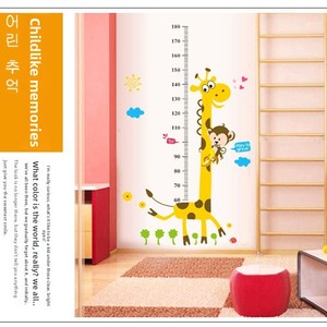 Adesivo Murale Decorativo Ecologico <span class=keywords><strong>per</strong></span> <span class=keywords><strong>Cameretta</strong></span> Bambini con Design a Cartone Animato a Forma di Cervo e Misuratore di Altezza <span class=keywords><strong>per</strong></span> Bambini - Product Image 2