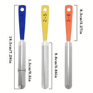 Lot <span class=keywords><strong>de</strong></span> 3 limes à nut <span class=keywords><strong>de</strong></span> guitare à double tranchant, outils <span class=keywords><strong>de</strong></span> <span class=keywords><strong>luthier</strong></span> pour le rainurage des nut et le couronnement des frettes - Product Image 6