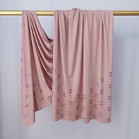 Foulard Châle Personnalisé en Jersey Premium, Hijab Merrachi Respirant avec Strass, Bandeau pour Femme Extensible – Vente en Gros