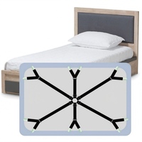 Attaches de draps multi-prise à 12 pinces, clips hexagonaux antidérapants pour draps de lit, pour éviter que les housses de canapé et les couettes ne s'en déplacent