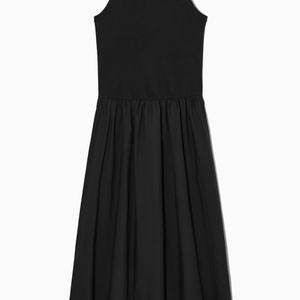 Vestido Casual de Estilo Vintage Francés, Cuello Redondo, Sin Mangas, Color Negro, Venta al Por Mayor - Product Image 5