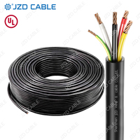 JZD UL Listed 600V Conductor de cobre PVC + Aislamiento de nailon Funda de PVC 3 + 1 Núcleo 4 + 1 Tipo de núcleo Cable de alimentación de control de bandeja de TC-ER
