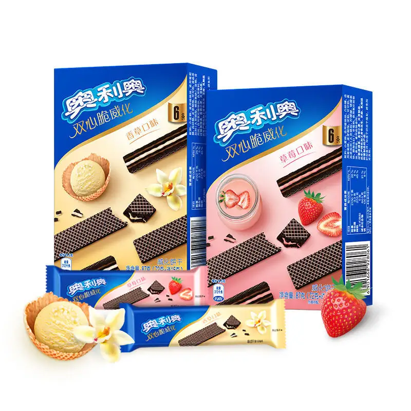 High quality top selling Oreos vanilla-flavored wafer snack biscuits 72g