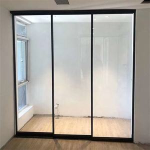 Portes coulissantes en aluminium <span class=keywords><strong>de</strong></span> nouvelle conception, <span class=keywords><strong>porte</strong></span> <span class=keywords><strong>coulissante</strong></span> intérieure en aluminium pour bureau, balcon, armoire séparée - Product Image 6