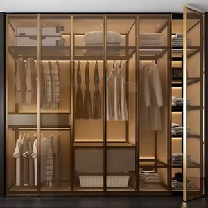 Fabricant de Dressings Modulaires Sur Mesure, Aménagement Personnalisé, Armoire de Rangement Anti-Rouille pour Villa, Chambre à Coucher, Rangement de Vêtements, OEM ODM - Product Image 2