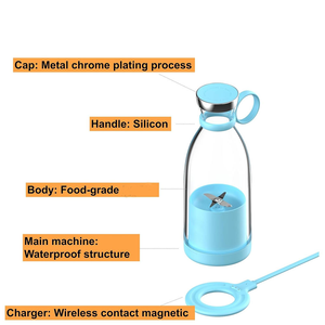 Licuadora Multiusos para el Hogar, Mini Licuadora Portátil, Vaso para Jugos de Frutas y Verduras, Licuadora USB Portátil 3 en 1 - Product Image 6