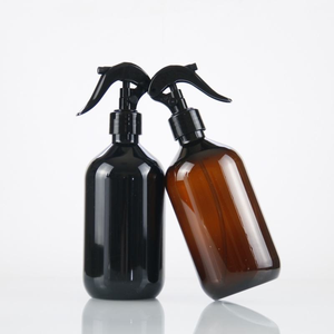 100ml 200ml 300ml 500ml Amber Cosmetic Air Freshener Hair Shampoo <b>Plastic</b> Perfume Bottle with Trigger Spray Pump - Product Image 1
