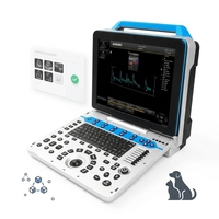 Système d'échographie vétérinaire professionnel DAWEI, imagerie haute définition, interface utilisateur multilingue, réglage facile des paramètres