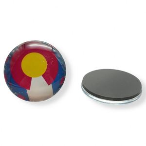 Cadeau promotionnel parfait, aimants personnalisés 2D en verre rond carré pour réfrigérateur - Product Image 6