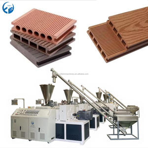 Hout Plastic Pvc Wpc Profiel Extrusie Productielijn Composiet Pe Wpc Out-Door Profiel Decking Raam Profielmachine