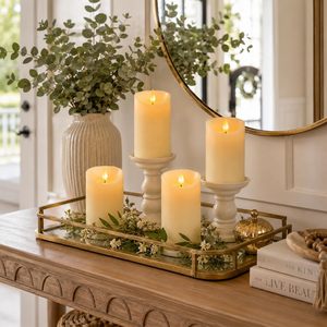 Romantic Warm Glow LED Candles Flickering Flameless Pillar Candles for Weddings Christmas Everyday Home Decor for Parties - Product Image 2