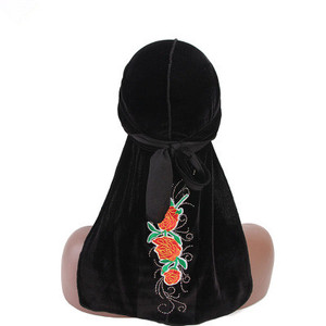 <span class=keywords><strong>De</strong></span> <span class=keywords><strong>los</strong></span> hombres <span class=keywords><strong>de</strong></span> la moda dragón Durags Headwrap diadema negro <span class=keywords><strong>de</strong></span> cola larga-Doo-Trapos sombrero <span class=keywords><strong>de</strong></span> pirata <span class=keywords><strong>de</strong></span> la onda tapas - Product Image 1