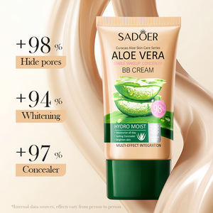 Crème <span class=keywords><strong>BB</strong></span> organique à l'aloe vera SADOER OEM, couvrance totale, longue durée, éclaircissante, correcteur, maquillage liquide, fond de teint, crème <span class=keywords><strong>BB</strong></span> - Product Image 4
