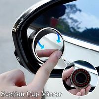 360 rotatif pousser voiture vue arrière petit miroir rond grande Vision inverse aide angle mort miroir voiture accessoires pour miroir de voiture