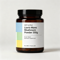 Poudre Nootropique Personnalisée Crinière de Lion 350g - Supplément Boisson Stimulante Cérébrale en Poudre Marque Privée OEM