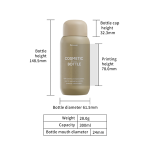 Flacone <span class=keywords><strong>da</strong></span> <span class=keywords><strong>viaggio</strong></span> per <span class=keywords><strong>Shampoo</strong></span> e balsamo per capelli <span class=keywords><strong>da</strong></span> 200ml con pompa a pressione <span class=keywords><strong>da</strong></span> 300ml flacone per lozione in plastica HDPE vuoto per cosmetici - Product Image 6