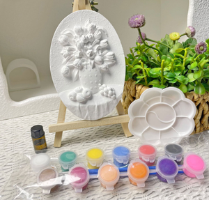 Nouveau Kit d'Art Créatif 3D en Plâtre à Motifs Floraux pour Enfants – Ensemble <span class=keywords><strong>de</strong></span> Bricolage DIY – Cadeau <span class=keywords><strong>de</strong></span> Printemps pour Enfants - Product Image 5