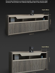 Mueble de Oficina Moderno y Sencillo, Gabinete Lateral Bajo de Madera con Tres o Cuatro Puertas para Organización de Té y Archivos - Product Image 4