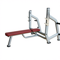 Banc de musculation commercial pour salle de sport, banc de musculation durable en métal plat pour exercices de développé couché