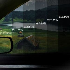 Film PET de pulvérisation magnétronique V14 en gros, film teinté réfléchissant haute résistance à la chaleur pour vitres de voiture, livraison rapide, rejet UV 99%, anti-éblouissement, auto-adhésif - Product Image 4