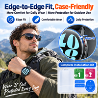 Protection d'écran pour Xiaomi Watch S5, verre trempé 9H, alignement automatique, sans bulles, anti-rayures, film transparent HD