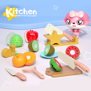 <span class=keywords><strong>Jouet</strong></span> <span class=keywords><strong>de</strong></span> cuisine en plastique pour enfants, ustensiles <span class=keywords><strong>de</strong></span> cuisine, couverts, fruits et légumes à découper - Product Image 2