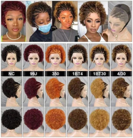 Perruque Bob Courte Afro Frisée Kinky 13x4 HD en Dentelle Transparente, Cheveux Humains Vierges Brésiliens Remy, Tresses, 10 Pouces, Densité 250%, Effet Rebondi