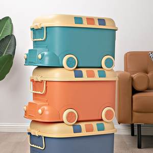 Cute Cartoon Duck Stackable Plastic <b>Kids</b> <b>Storage</b> <b>Box</b> Children Toys Organization Large <b>Storage</b> Bins - Product Image 2