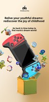 Console de jeu portable rétro de Noël Q21 avec 500 jeux intégrés, manette sans fil rechargeable