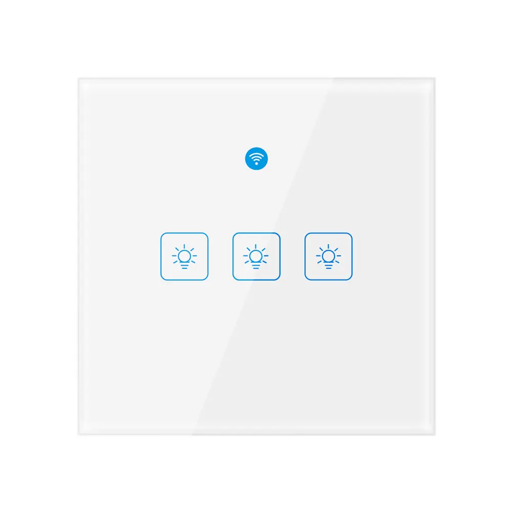 Woolley Sakelar Dinding Sensor Radar WiFi Panel Sentuh Cerdas dengan Sensor Gerak Sakelar Lampu Teras Dalam Ruangan untuk Otomatisasi Rumah Pintar