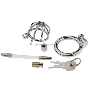 Sknove อุปกรณ์ใส่ท่อปัสสาวะสำหรับผู้ชายที่ใส่อวัยวะเพศชายแบบสั้นกลับด้านได้อุปกรณ์ใส่ท่อปัสสาวะเสียบก้นกรงพรหมจรรย์สำหรับผู้ชาย - Product Image 3