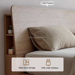 129206 Quanu Optional Headboard <b>Bed</b> <b>Frame</b> Wood King <b>Platform</b> Multi Functional Japanese Style 129206 Japanese Style Tatami <b>Bed</b> 12 - Product Image 5