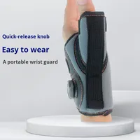 Attelle de poignet Power Eagle pour la protection contre la ténosynovite estivale, en tissu OK avec bande en caoutchouc, noire, universelle, pour main gauche ou droite, fermeture à bouton pour le pouce