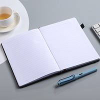 Carnet de notes Échantillon gratuit Vente en gros A5 Journal en cuir artificiel Carnet de notes d'affaires à couverture rigide doublée de haute qualité avec logo