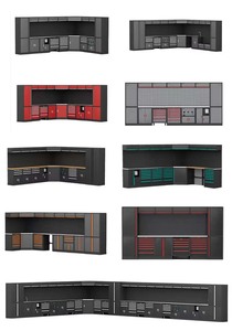 Armoire à outils de <span class=keywords><strong>garage</strong></span> et d'atelier mécanique, <span class=keywords><strong>3</strong></span> ans de garantie, boîte en acier argenté avec 7 tiroirs et outils ODM - Product Image 3