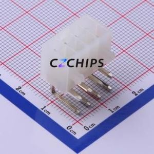 C4255WR-F-2X04P Wire-to-Board Pin Header Bent Lead Through Hole,P=4.2mm Connector 2x4P 4.2mm Right Angle Insert 8P - Product Image 1