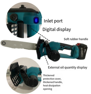 Motosega Elettrica da 12 Pollici Senza Spazzole con Display Digitale, Alta Potenza, <span class=keywords><strong>per</strong></span> Abbattimento e <span class=keywords><strong>Potatura</strong></span> - Product Image 4