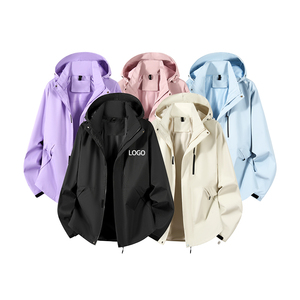 <span class=keywords><strong>Giacca</strong></span> da Escursionismo <span class=keywords><strong>Impermeabile</strong></span> con Cerniera Tinta in Massa, Personalizzabile con Logo DIY, Softshell con Cappuccio, Antivento Primaverile da <span class=keywords><strong>Uomo</strong></span> per Attività all'Aperto - Product Image 2