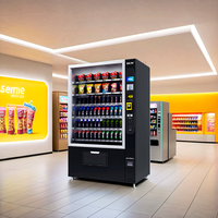 Distributeur automatique de boissons et de collations réfrigérées intelligent TCN avec paiement sans argent liquide pour les magasins de détail commerciaux