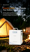 Générateur solaire portable Techfine 500W avec batterie LiFePO4 pour la sauvegarde d'urgence à domicile et la recharge solaire