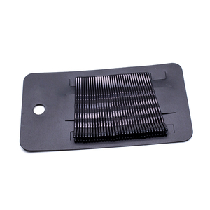 Épingles à <span class=keywords><strong>cheveux</strong></span> en métal durables et personnalisables pour femmes, pinces à <span class=keywords><strong>cheveux</strong></span> noires ondulées, boîte de pinces minimalistes modernes - Product Image 2