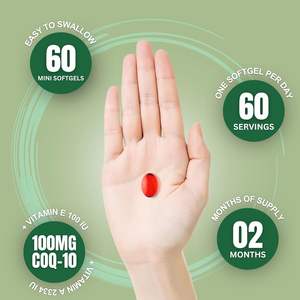 Suplemento Alimenticio de Marca Privada ODM/OEM, Coenzima Q10 a Granel, Polvo de CoQ10, Cápsulas Blandas de CoQ-10 para Adultos - Product Image 5