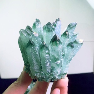 Adorno de Cristal Natural Verde en Forma de Racimo para Decoración del Hogar y Oficina, Opción de Regalo al por Mayor - Product Image 6