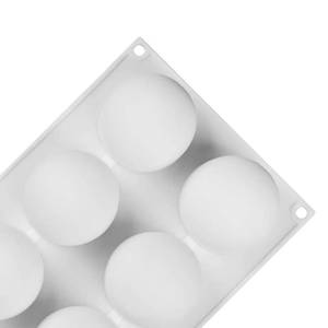 Moule à mousse rond à 6 cavités pour faire des dômes de gâteau, moule à mousse en silicone de qualité alimentaire, moule de cuisson antiadhésif - Product Image 5