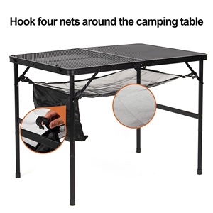 Sac de table de camping pliable en maille, poche latérale légère, poignée de transport pour <span class=keywords><strong>Ou</strong></span> - Product Image 2
