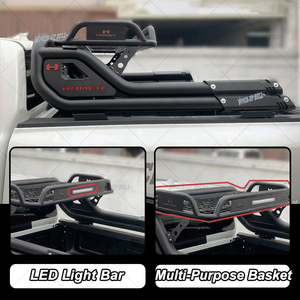 Barra Antivuelco Deportiva Negra 4WD para Pickup con Canasta para Hilux Ranger Dmax Navara Np300 Barra Antivuelco de Acero para Camioneta Universal 4x4 - Product Image 4