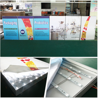Profils en aluminium pour caissons lumineux SEG, Cadres SEG en aluminium pour affichage publicitaire monté au plafond et sur pied