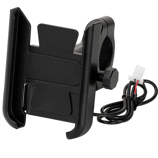 Aluminum Handlebar Mount Phone Holder Motorcycle Bike Phone Holder With USB Charger for 3.5-6.2 Inch Phones