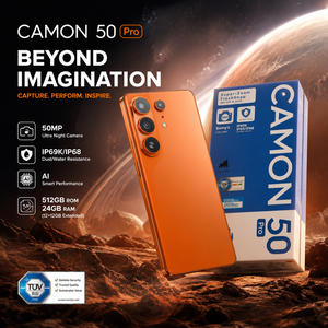 สมาร์ทโฟน Techon Camon 50 Pro 5G ราคาประหยัด หน้าจอ True Tone 6.7 นิ้ว กล้องหลัง 50MP กล้องหน้า 32MP แรม 12GB ความจุ 512GB รุ่น Artist Pro - Product Image 6